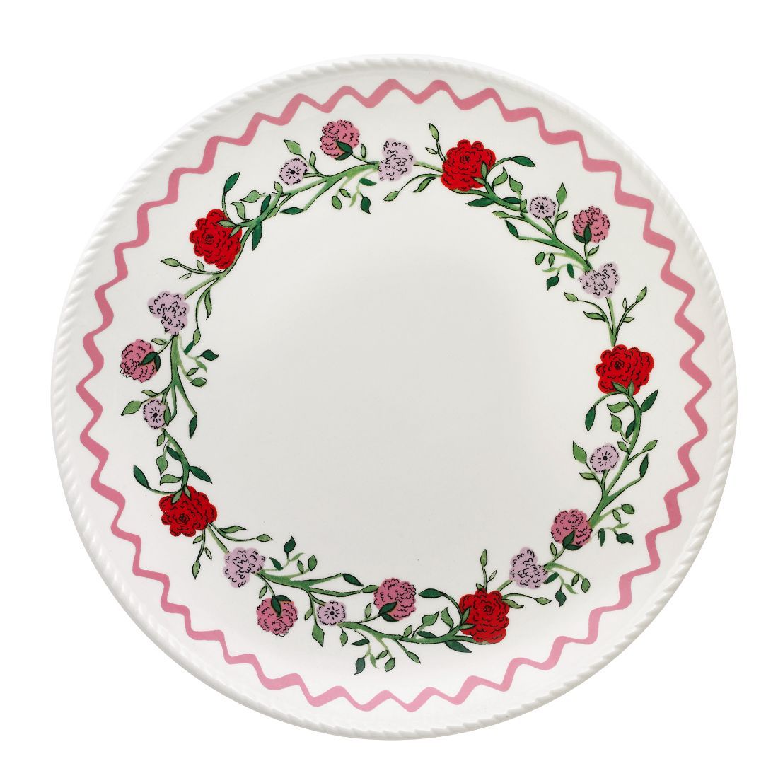 Rose Garland Dinner Plate
