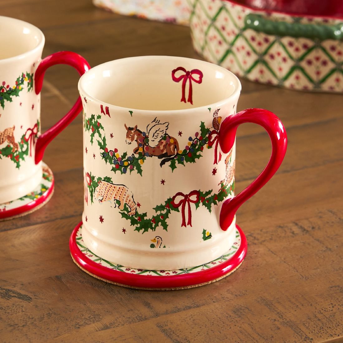 Christmas Festive Friends Mug & Coaster Set