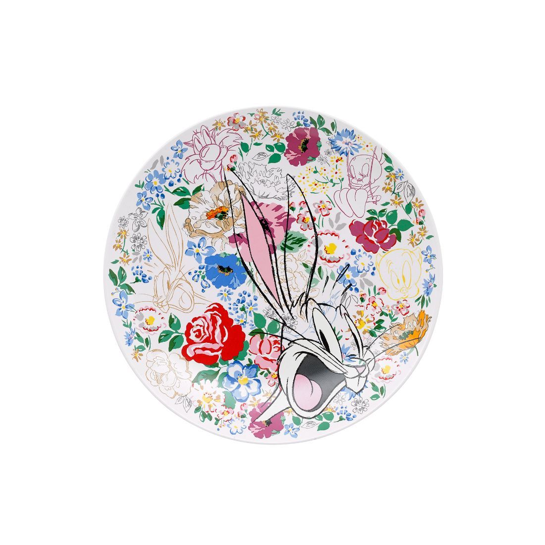 Looney Tunes Tunes and Blooms Side Plate