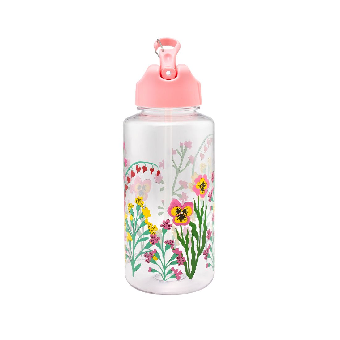 Paper Pansies 1L Water Bottle