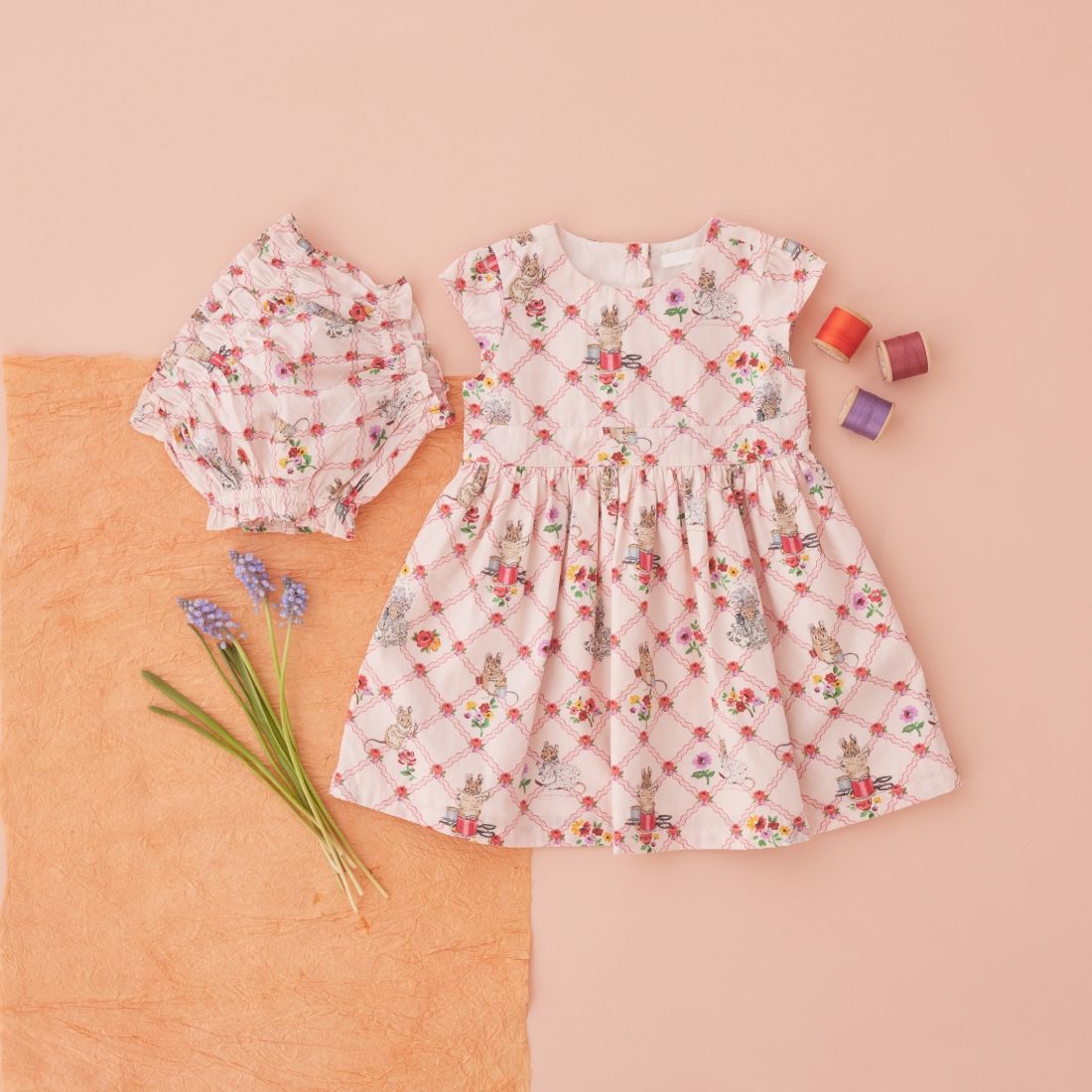Peter Rabbit Tailor of Gloucester Baby Tie Back Dress