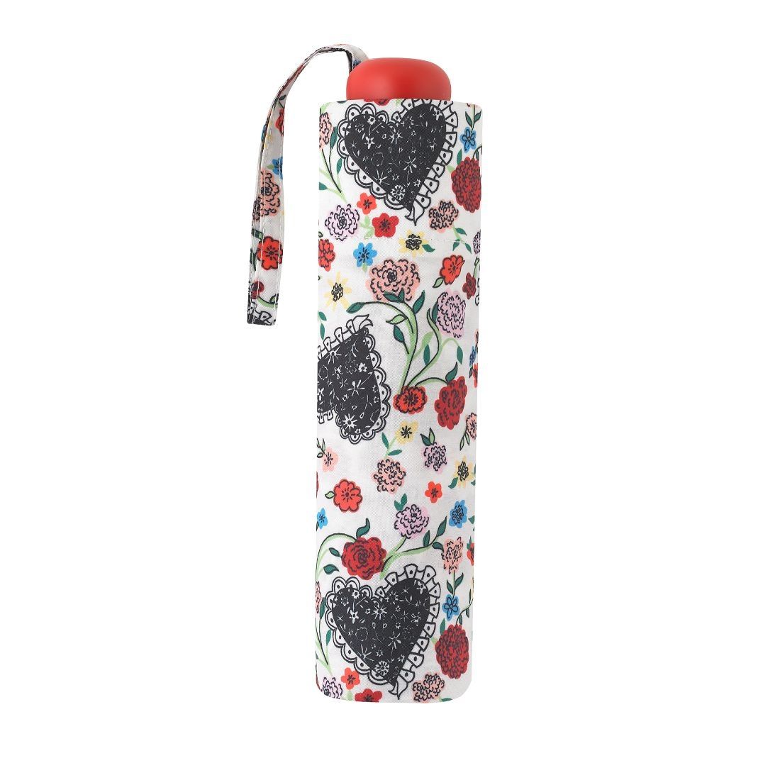 Floral Heart Frill Minilite Umbrella