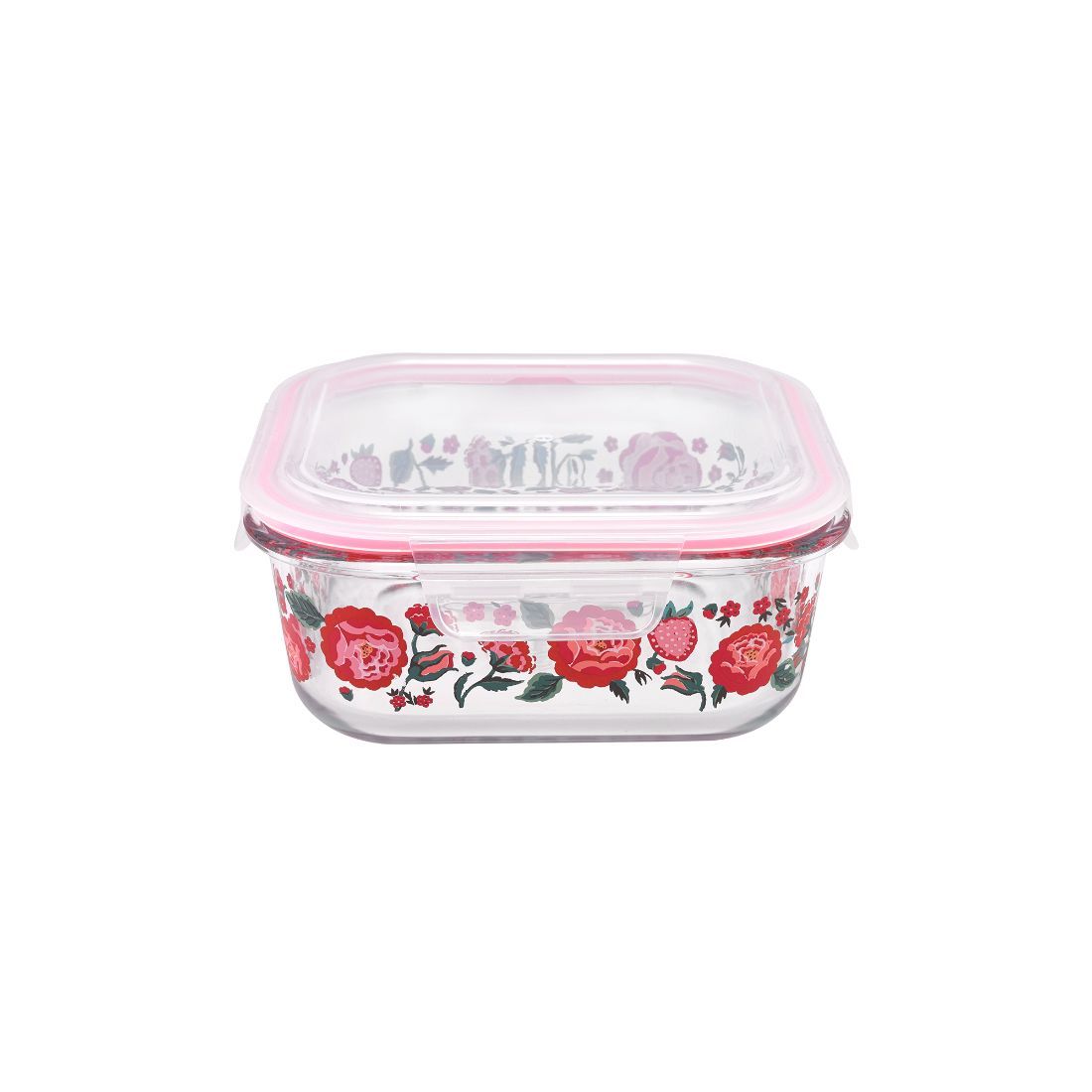 Strawberry Garden Glass Storage Box