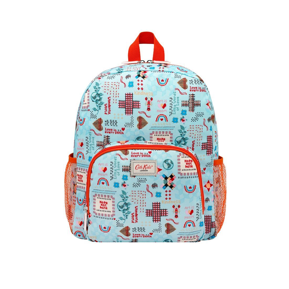 Patchwork Ditsy Kids Classic Large Backpack with Mesh Pocket