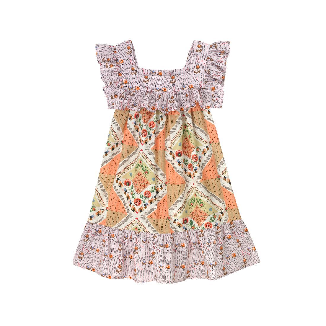 Patchwork Day to Night Dress