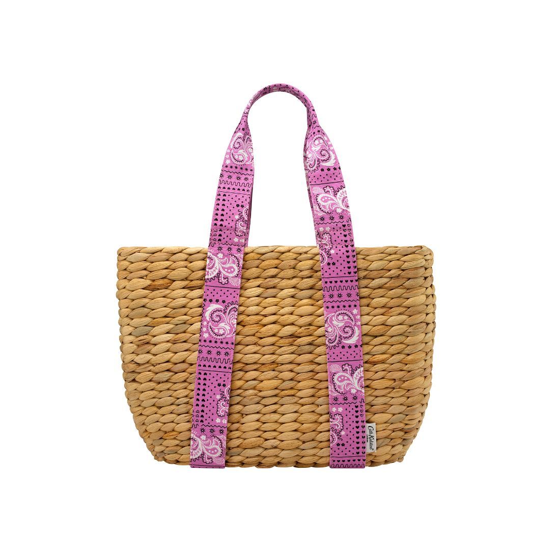 Bandana Small Straw Basket Bag