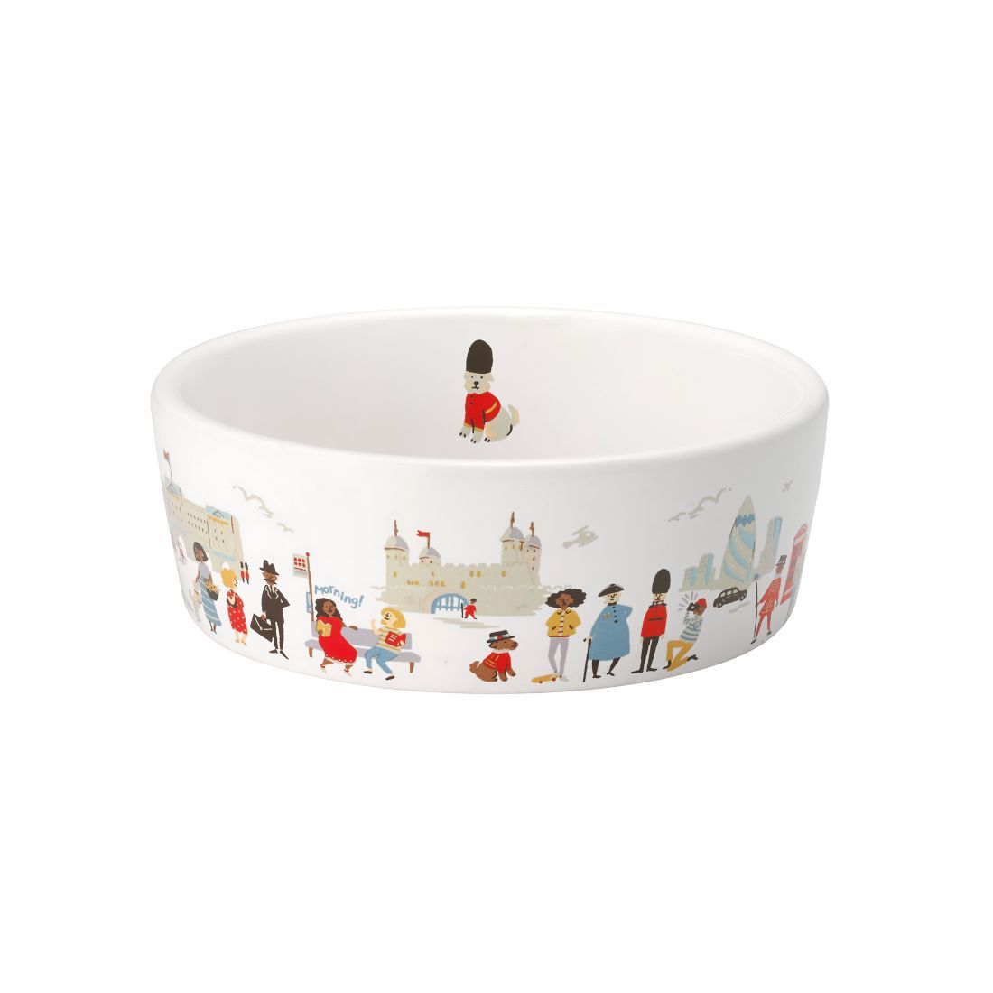 London People Ceramic Pet Bowl - M/L