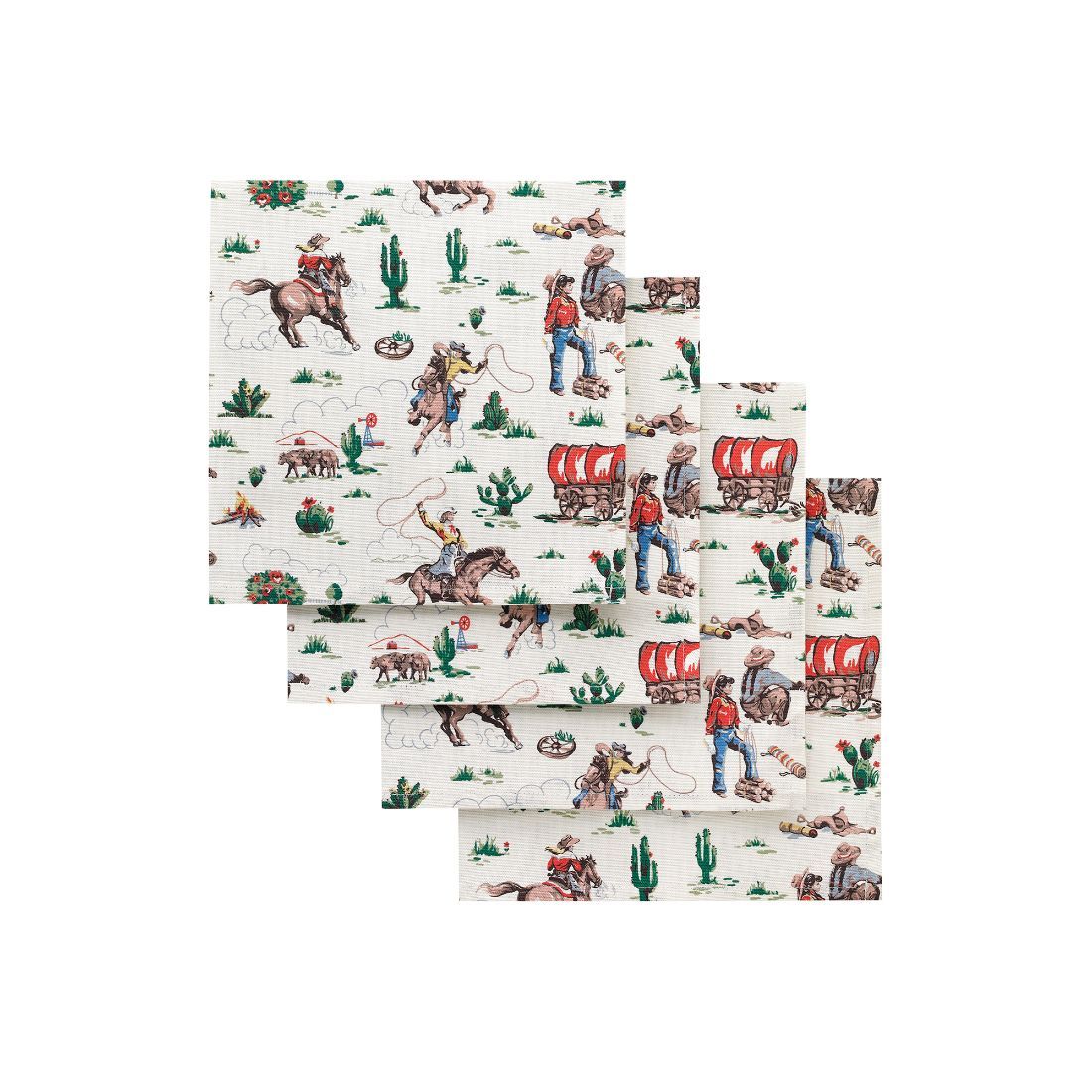 Cowgirl Set of 4 Napkins