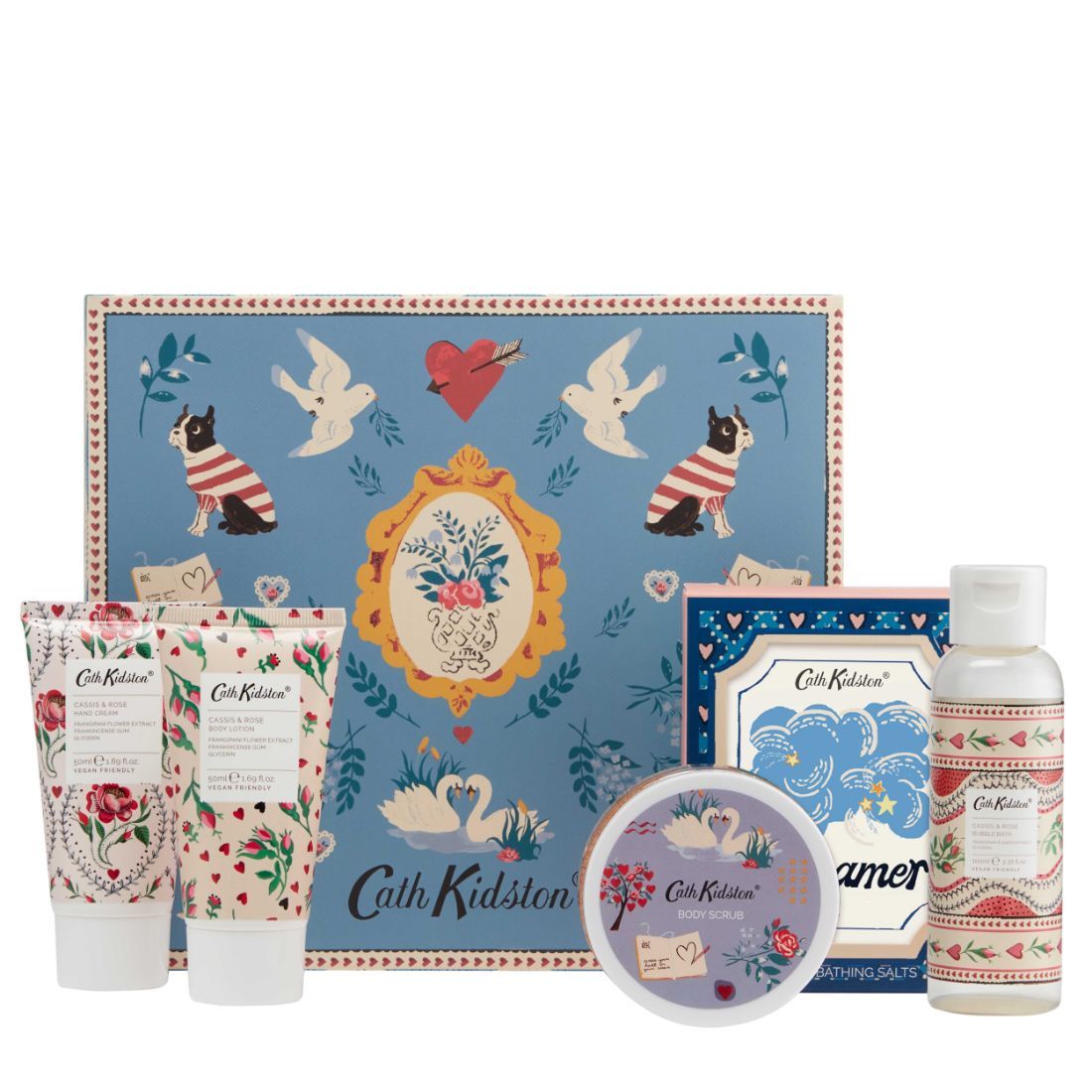 Dreamer Cassis & Rose Bath Hamper Set