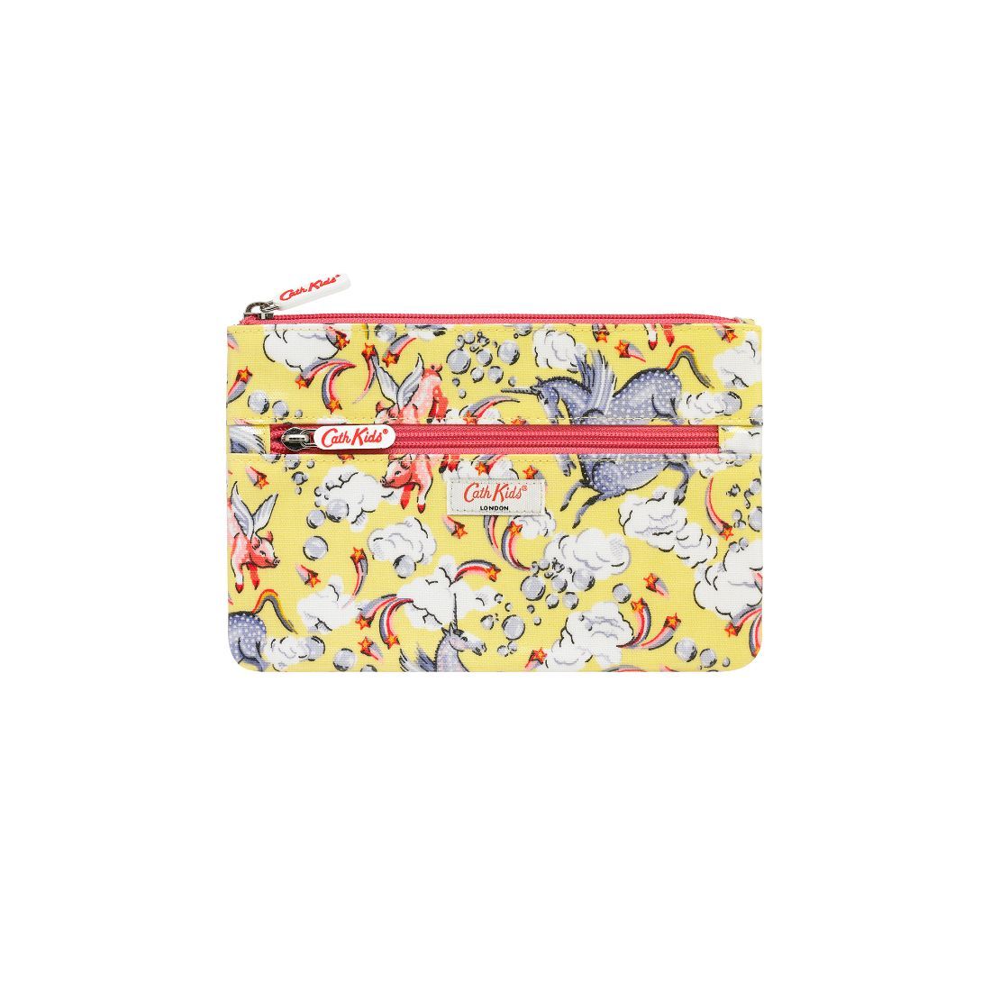 Unicorn Kids Double Zip Pencil Case