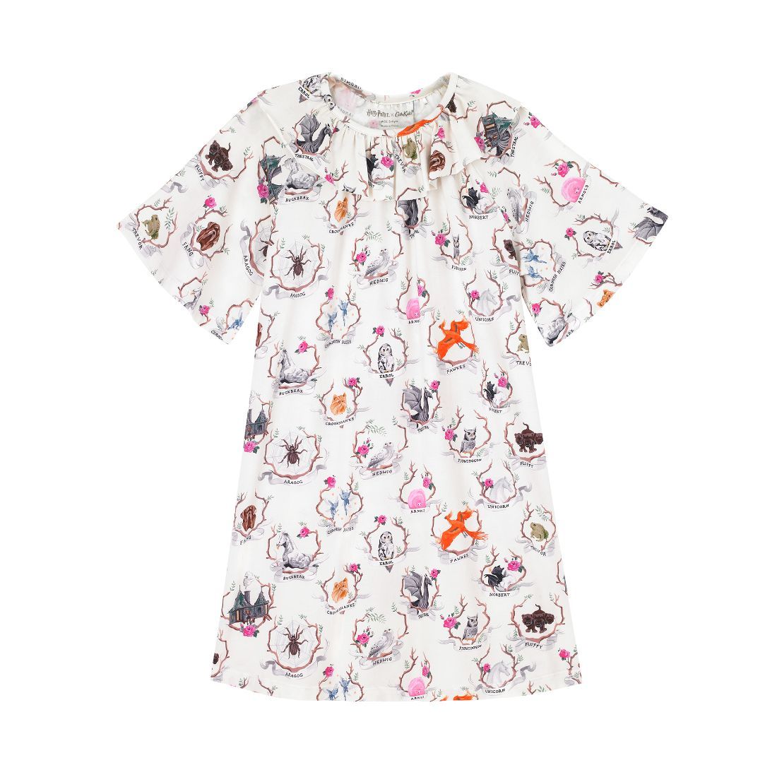 Harry Potter Magical Creatures Kids Fluted Nightie