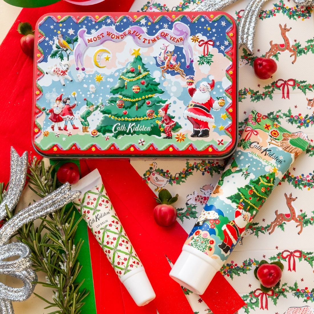 Christmas Legends Hand & Lip Tin