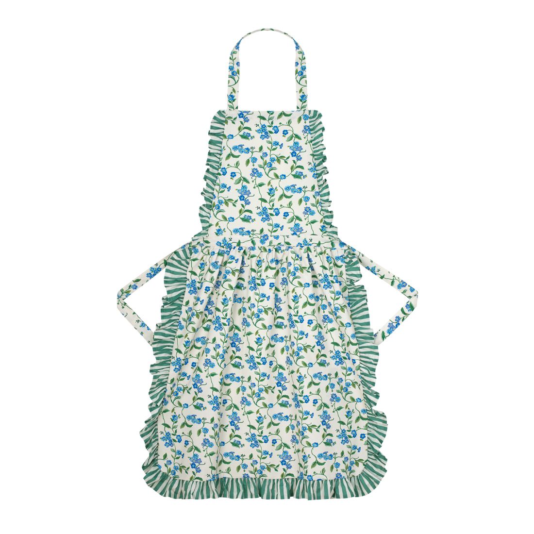 Forget me not Frill Apron