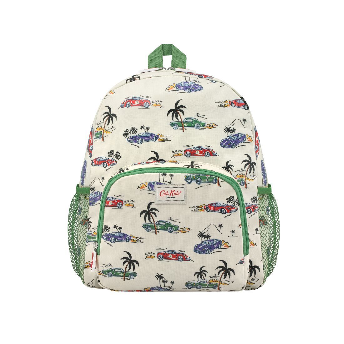 Fast Cars Kids Classic Large Backpack with Mesh Pocket