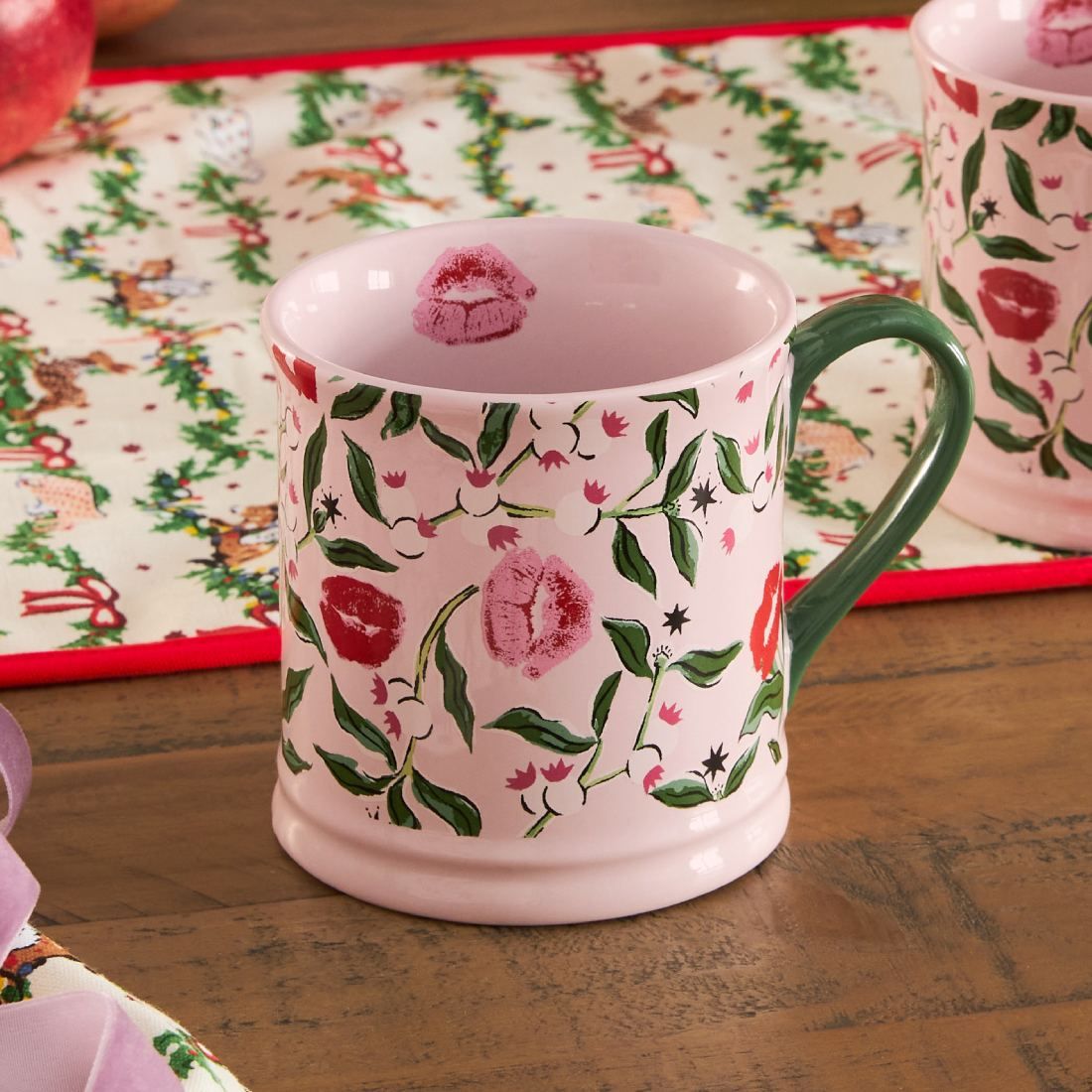 Christmas Kiss Under The Mistletoe Mug