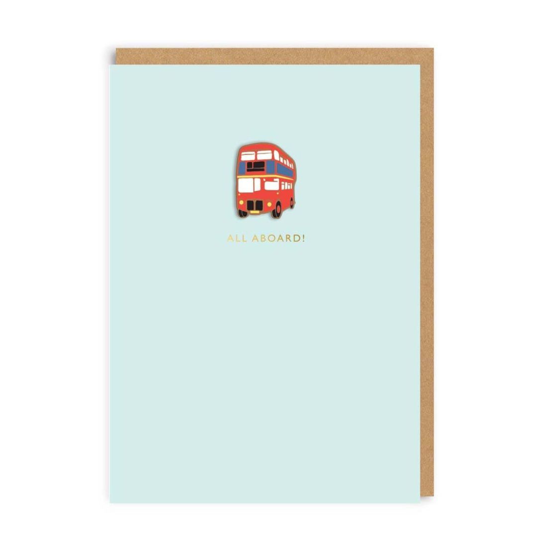 London BusEnamel Pin Card