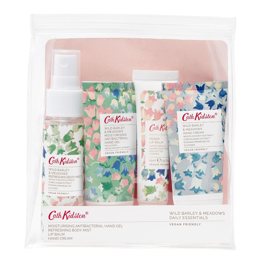 Painted Bluebell Daily Essentials (30ml Hand Cream, 30ml Moisturising Antibacterial Hand Gel, 30ml Body Mist & 10ml Lip Balm)