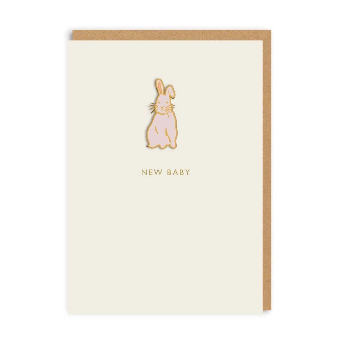 New Baby Enamel Pin Card