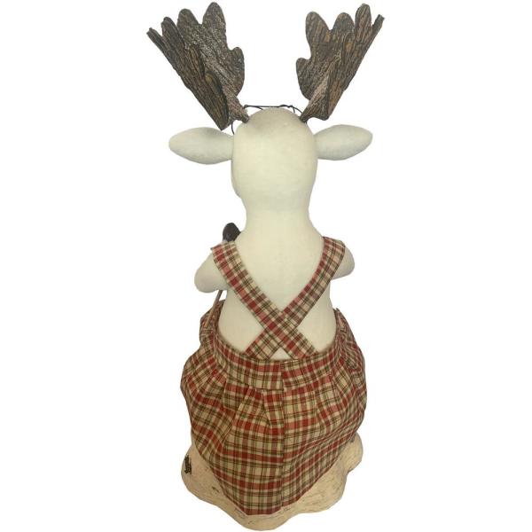 32 in. Christmas Mr. and Mrs. Moose Knitting