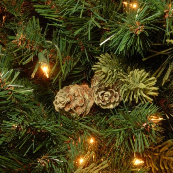 7.5 ft. Carolina Pine Slim Tree with Clear Lights