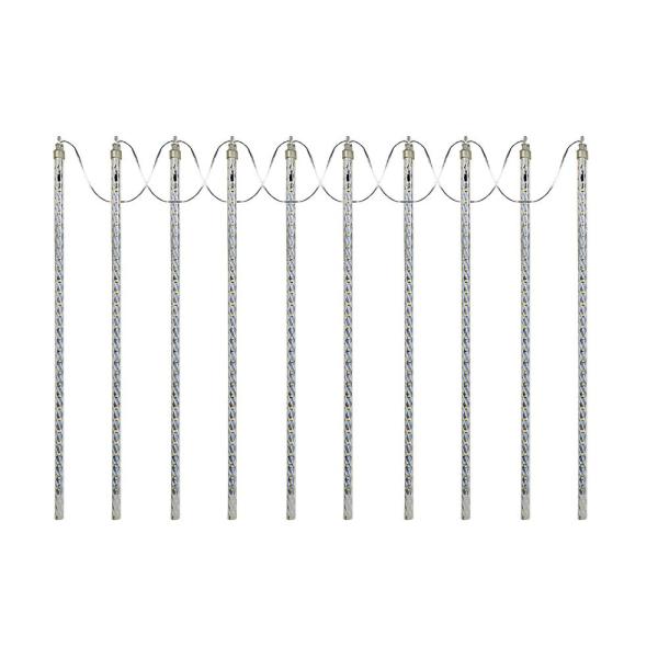 Hanging Icicle Lights with Chasing Warm White LED Lights