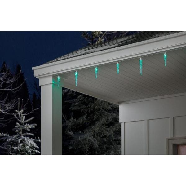 23 ft. 24-Light Multi Color LED Lightshow Icicle String Light Set