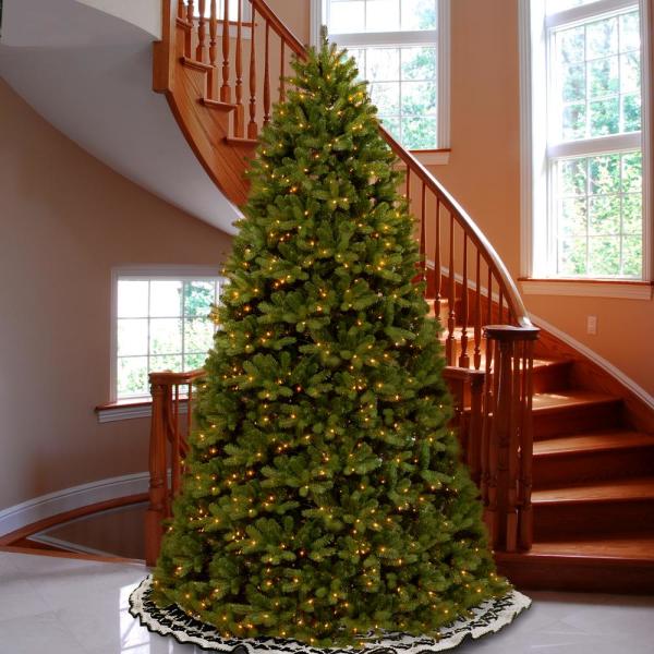 12 ft. Feel Real Newberry Spruce Hinged Tree with 2000 Dual Color LED Lights and PowerConnect