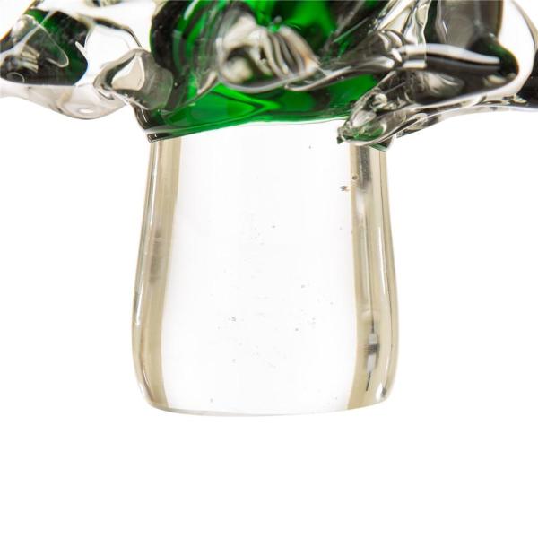 11.61 in. H Large Green Glass Table Tree