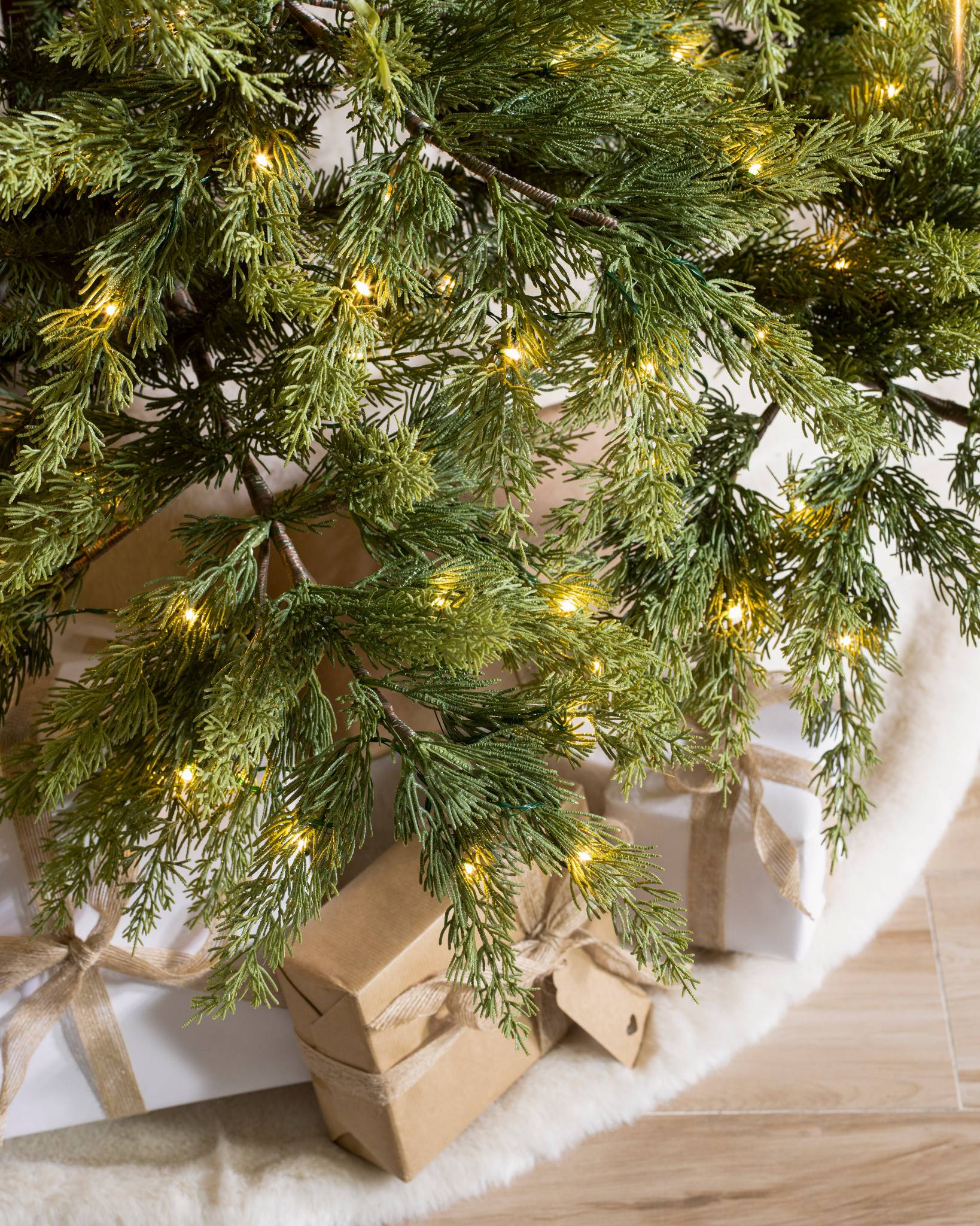 9 ft. Frasier Grande Artificial Christmas Tree with Dual Color LED Lights