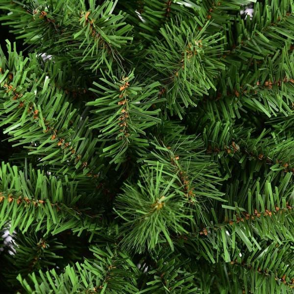 9 ft. Unlit PVC Slim Pencil Artificial Christmas Tree with Solid Metal Legs in Green