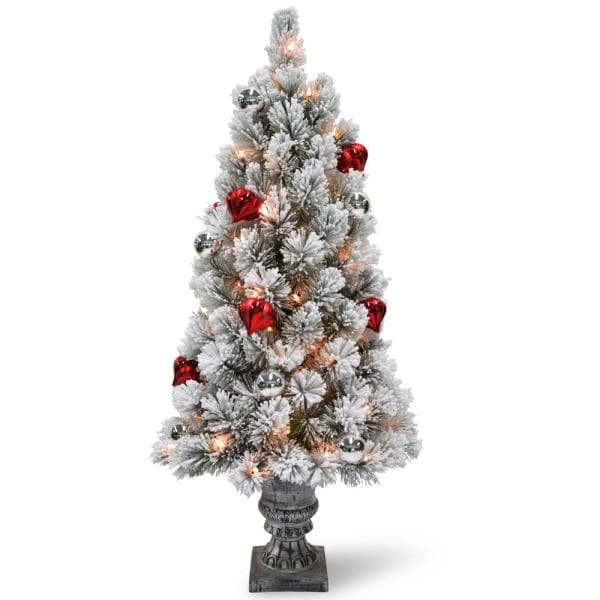 90 in. Pre-Lit Oregon Noble Fir Artificial Christmas - Warm White LED Lights
