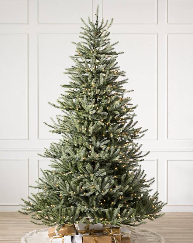 9 ft. Pre-Lit Slim Balsam Fir Artificial Christmas Tree with 800 UL-Listed Clear Incandescent Lights