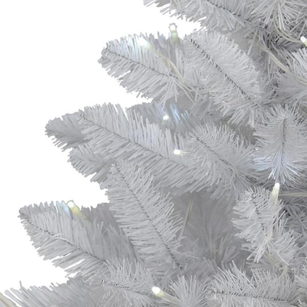 Pre-Lit 2 ft. Table Top Artificial Christmas Tree with 35-Lights in Blue Sac, White