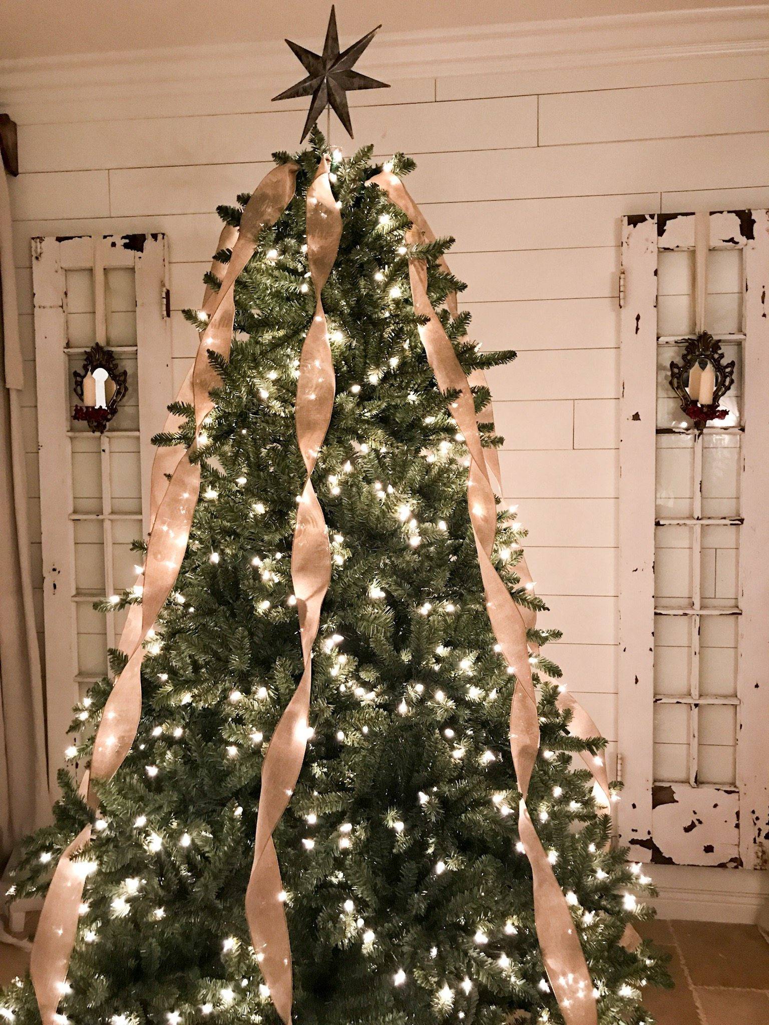 7.5 ft. Snowy Sierra Spruce Artificial Christmas Tree with Clear Lights