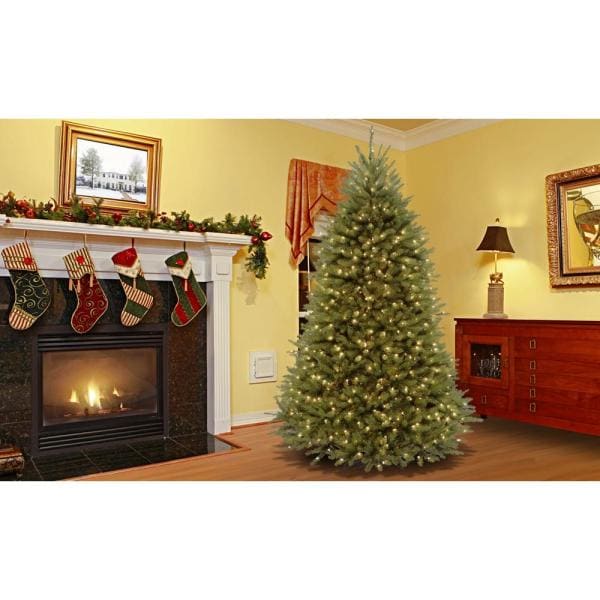 7.5 ft. PowerConnect Dunhill Fir Artificial Christmas Tree with Clear Lights