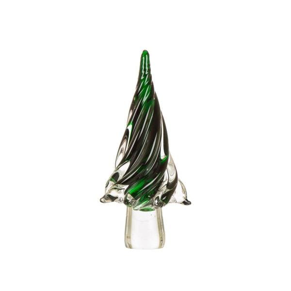 11.61 in. H Large Green Glass Table Tree