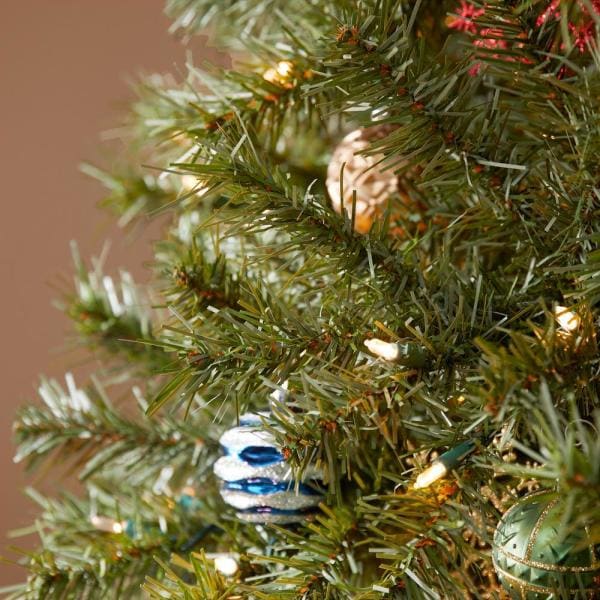7.5 ft Festive Pine Pre-Lit LED Artificial Christmas Tree with 500 Color Changing Mini Lights