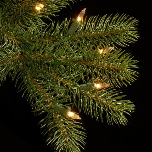 6.5 ft. Downswept Douglas Pencil Slim Fir Artificial Christmas Tree with Dual Color LED Lights