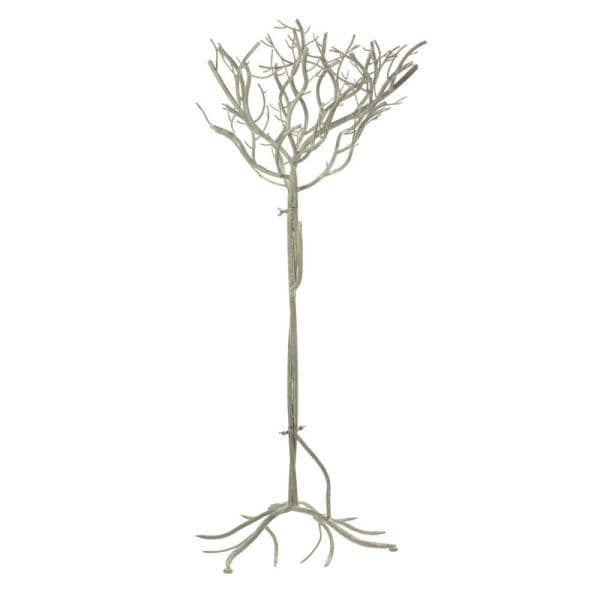 51 in. Cream Metal Christmas Ornament Tree with Hanging Branches