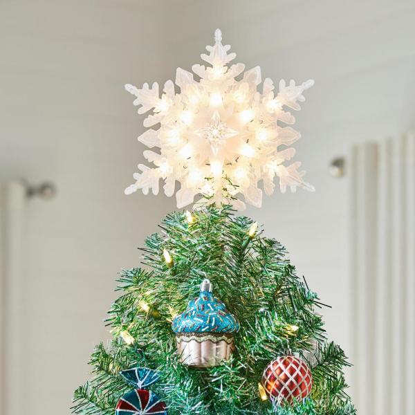 7 ft Silver and Green Tinsel Spruce LED Pre-Lit Artificial Christmas Tree with 300 SureBright Color Changing Mini Lights