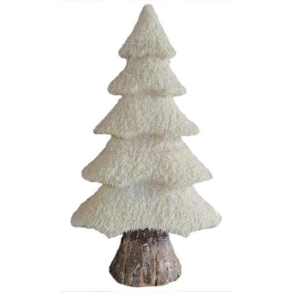 44 in. Christmas Furry Tree Set
