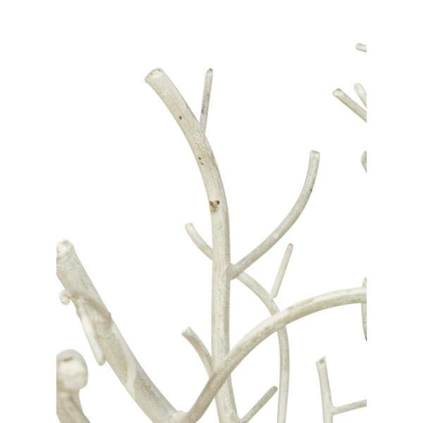 51 in. Cream Metal Christmas Ornament Tree with Hanging Branches