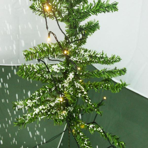 47 in. Christmas Red Santa with Green Umbrella Base and Music