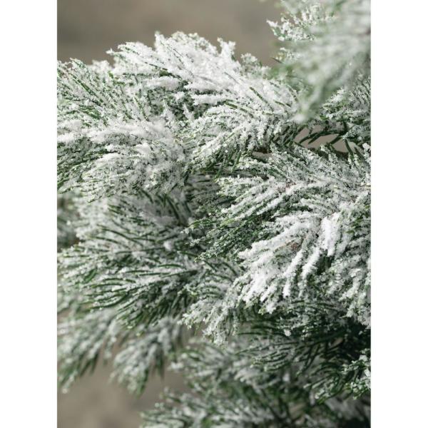 Green Plastic 8' Iced Artificial Tree