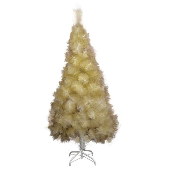 5.9 ft. Champagne Artificial Christmas Tree with Golden Paillette