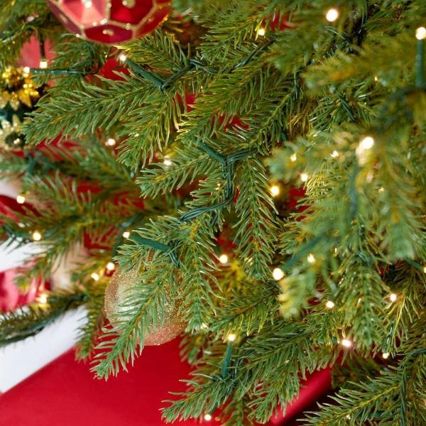 9 ft. Grand Duchess Balsam Fir LED Pre-Lit Artificial Christmas Tree With 3400-Color Changing Lights and 10-Function