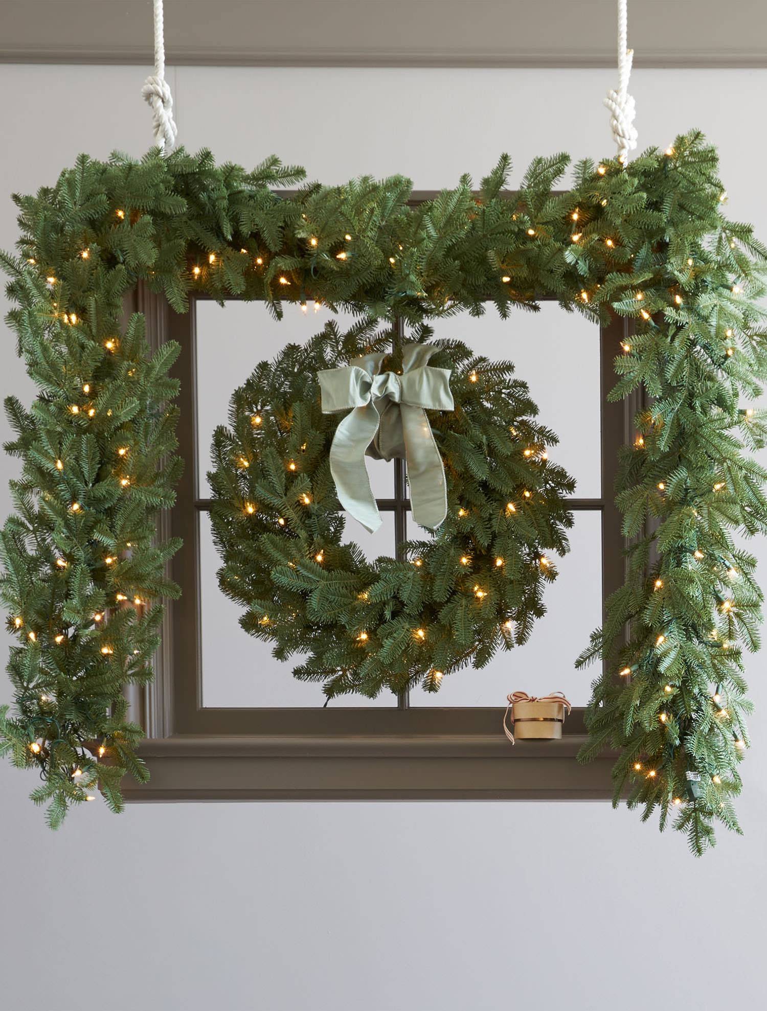 48 in. Downswept Douglas Fir Artificial Christmas Wreath