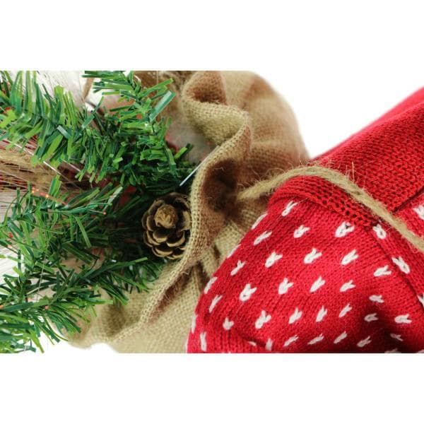 36 in. Christmas Music and Motion Santa with Skis