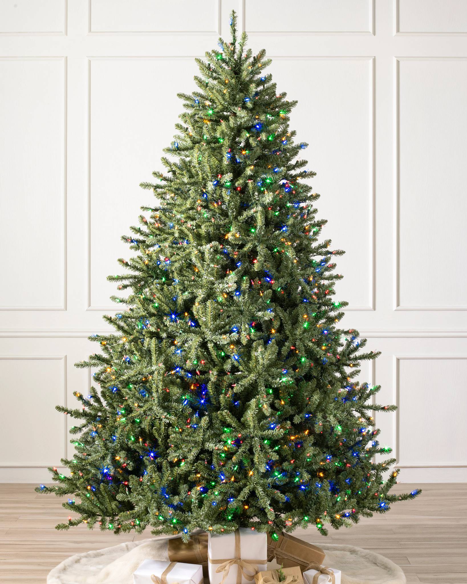 7.5 ft. Snowy Sierra Spruce Artificial Christmas Tree with Clear Lights