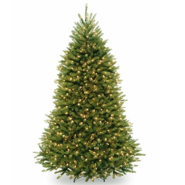 7.5 ft. PowerConnect Dunhill Fir Artificial Christmas Tree with Clear Lights
